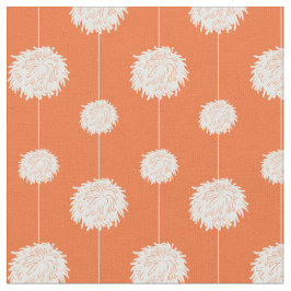 Oranje Cheerleader Pom Pom Pattern Stof