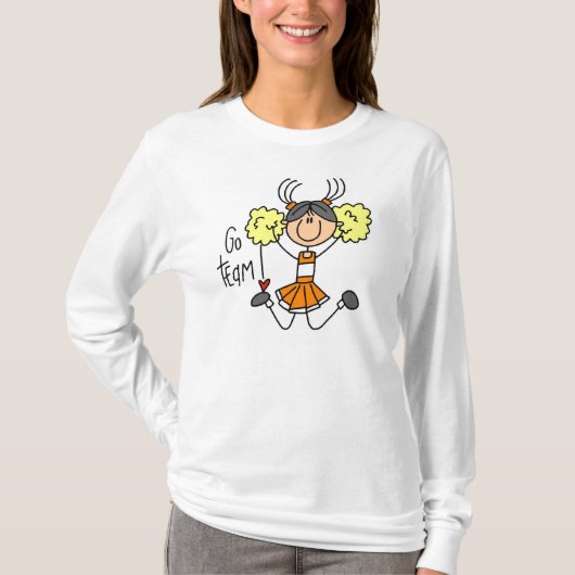 Oranje Cheerleader T-shirt (Voorkant)