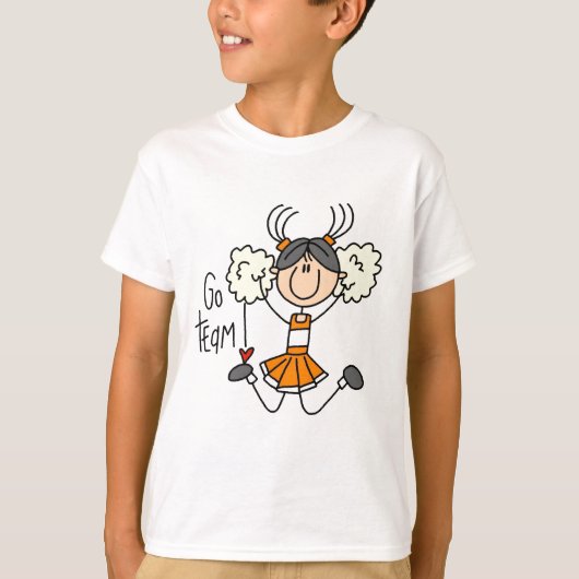 Oranje Cheerleader Tshirts en Gifts (Voorkant)