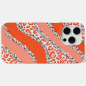Oranje Cheetah Print Case-Mate iPhone Case (Achterkant (horizontaal))