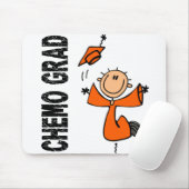 Oranje CHEMO AFSTUDEERDER 1 (Leukemie) Muismat (Met muis)