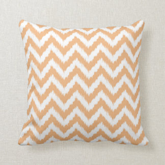 Oranje Chevron Ikat Pattern Kussen