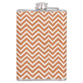 Oranje Chevron maatkolf Heupfles (Achterkant)