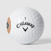 Oranje Chevron Persoonlijke Golf Balls Golfballen (Logo)