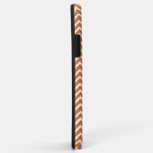 Oranje Chevron Persoonlijke iPhone Case (Achterkant/rechts)