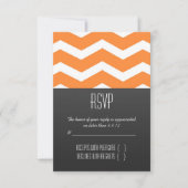 Oranje Chevron RSVP (Voorkant)