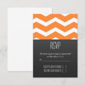 Oranje Chevron RSVP (Voorkant / Achterkant)