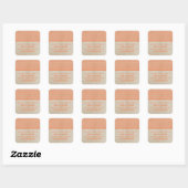 Oranje Chevron sparen de Stickers van de Datum (Vel)