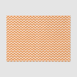 Oranje Chevron Tissuepapier