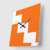 Oranje Chevron Wall klok (Hoek)