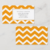 Oranje Chevrons Bellen Kaarten (Voorkant / Achterkant)