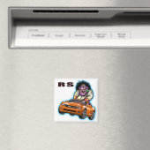 Oranje Chevy Camaro RS-magneet Magneet (Insitu (Vaatwasser))