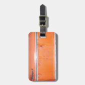 Oranje Chevy Truck-deur Bagagelabel (Voorkant verticaal)