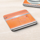 Oranje Chevy Truck-deur Bier Onderzetter (Linkerzijde)