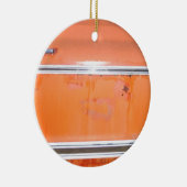 Oranje Chevy Truck-deur Keramisch Ornament (Rechts)