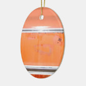 Oranje Chevy Truck-deur Keramisch Ornament (Links)