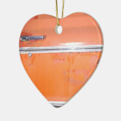 Oranje Chevy Truck-deur Keramisch Ornament (Links)