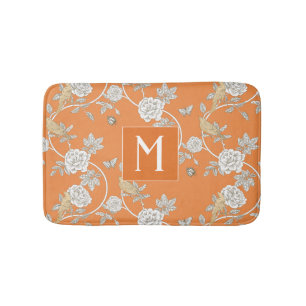 Oranje Chinoiserie Floral Monogram Badmat