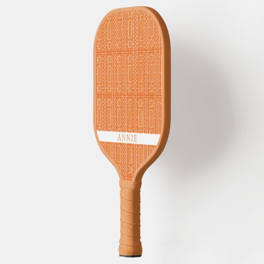 Oranje Chinoisserie Gepersonaliseerde Pickleball P Pickleball Paddle (Links)