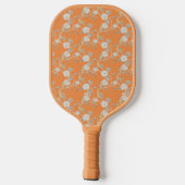 Oranje Chinoisserie Gepersonaliseerde Pickleball P Pickleball Paddle (Achterkant)