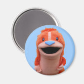 Oranje Chipmunkmagneet Magneet (Voorkant / Achterkant)
