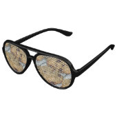Oranje chocolade Chip Cookies Aviator Zonnebril (Gekanteld)