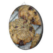 Oranje chocolade Chip Cookies Dartbord (Voorkant Rechts)