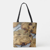 Oranje chocolade Chip Cookies Tote Bag (Achterkant)