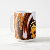 Oranje chocolade koffiemok (Voorkant links)