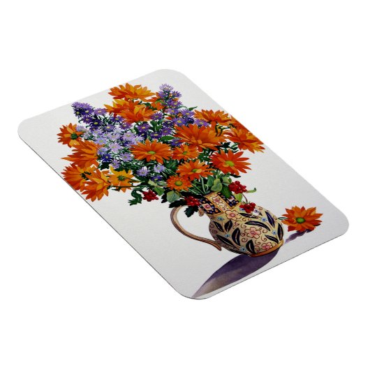 Oranje Chrysanthema Magneet (Rechterzijde)