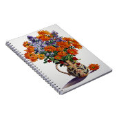 Oranje Chrysanthema Notitieboek (Rechterzijde)