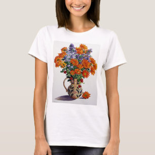 Oranje Chrysanthema T-shirt
