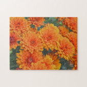 Oranje Chrysanthemum Bloemtuin Art Puzzel Legpuzzel (Horizontaal)