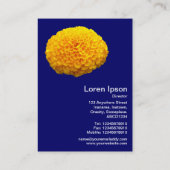 Oranje Chrysanthemum - Diepzeemacht Visitekaartje (Achterkant)