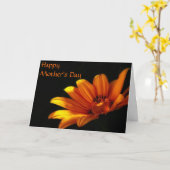 Oranje Chrysanthemum Moederdag Kaart (Gele Bloem)