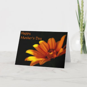 Oranje Chrysanthemum Moederdag Kaart