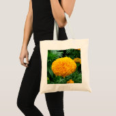 Oranje Chrysanthemum Tote Bag (Voorkant (product))