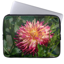 Oranje Chrysanthemumfotografie, Canadian Flower Laptop Sleeve