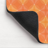 Oranje cirkel mousepad muismat (Hoek)