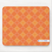 Oranje cirkel mousepad muismat (Voorkant)
