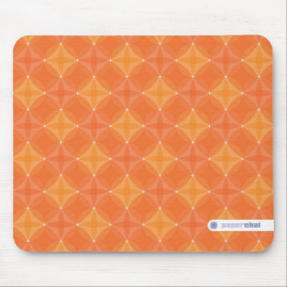 Oranje cirkel mousepad muismat