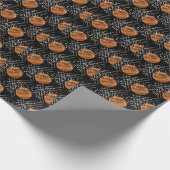 Oranje Cirkels Abstract  Patroon Cadeaupapier (Hoek)