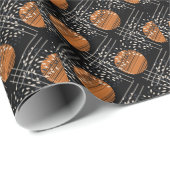 Oranje Cirkels Abstract  Patroon Cadeaupapier (Rol Hoek)