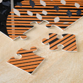 Oranje Cirkels Abstract  Patroon Legpuzzel (Zijkant)