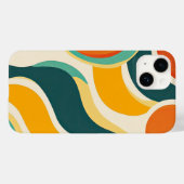 Oranje cirkels en kleurstromen Case-Mate iPhone case (Achterkant (horizontaal))