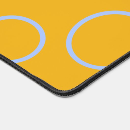 Oranje cirkels lussen bureau mat (Hoek)