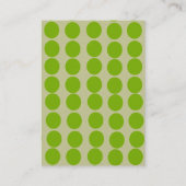 Oranje cirkels met linnen effect visitekaartje (Achterkant)