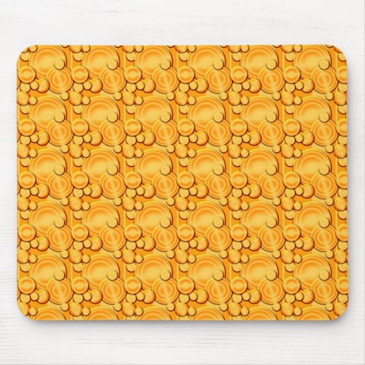Oranje cirkels muismat (Voorkant)