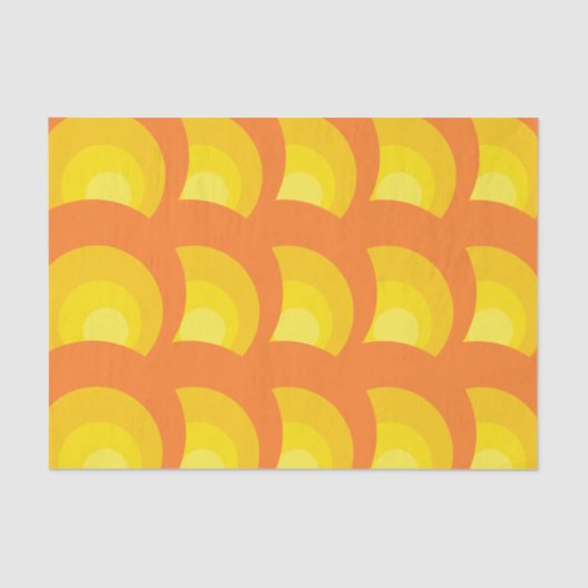 Oranje cirkels terugtrekken tissuepapier (Voorkant)