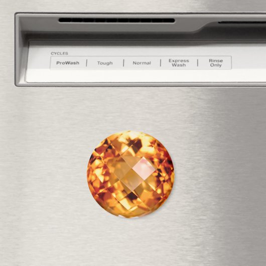 Oranje citrine magneet (Insitu (Vaatwasser))